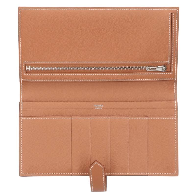 Hermes Bearn Souffle Veau Epsom Wallet — view 3