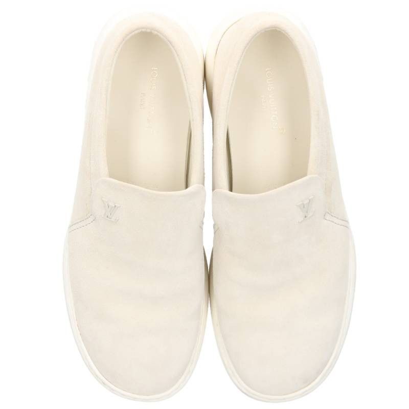 Louis Vuitton Pacific Line LV Logo Suede Slip on Sneakers — view 4