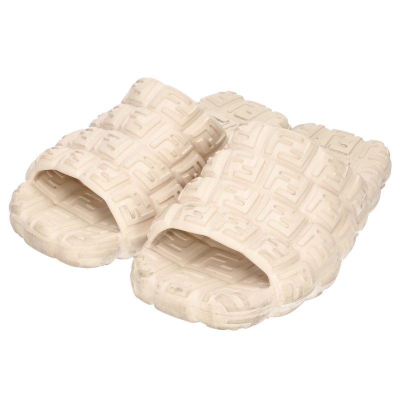 Fendi Logo Allover Lava Sandals