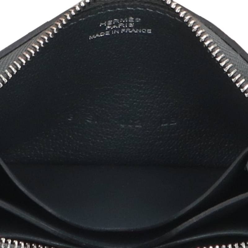 Hermes Zip Azap Compact Grimeia Leather Card Case — view 3