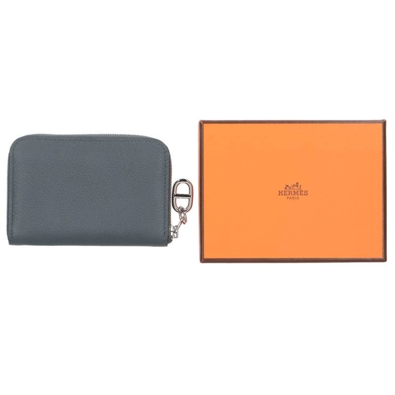 Hermes Zip Azap Compact Grimeia Leather Card Case — view 2