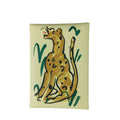 Hermes Card Case Calvi Duo Spring Panthere Jaune Poussin Veau Swift Silver