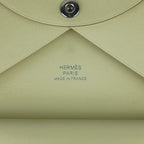 Hermes Card Case Calvi Duo Spring Panthere Jaune Poussin Veau Swift Silver — view 8
