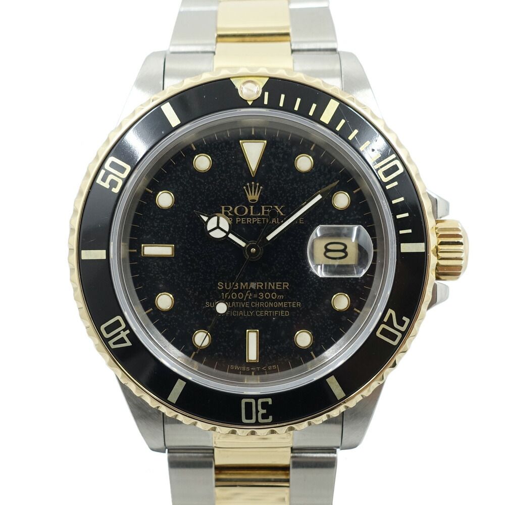 Rolex Submariner Number Watch SS Combination Black Dial All Tritium Frozen