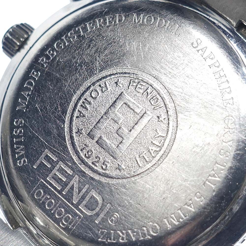 Fendi Watch Orologi Pink Shell Support 32 Quartz SS Chronograph Open — view 6