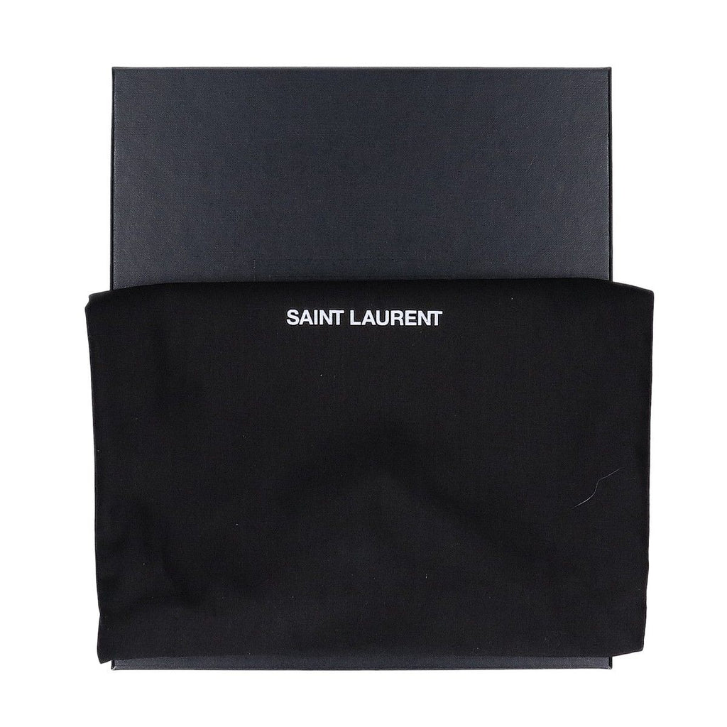 Saint Laurent Paris Smooth Calf Metal Cassandra Logo le 5 a 7 Mini Hobo — view 7