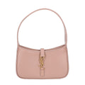Saint Laurent Paris Smooth Calf Metal Cassandra Logo le 5 a 7 Mini Hobo