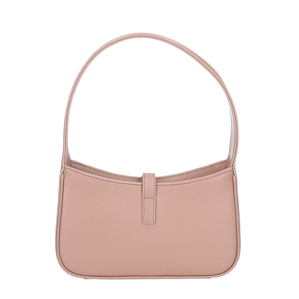 Saint Laurent Paris Smooth Calf Metal Cassandra Logo le 5 a 7 Mini Hobo — view 3