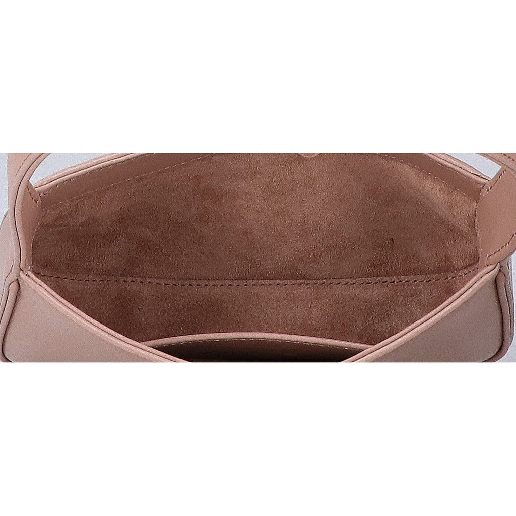 Saint Laurent Paris Smooth Calf Metal Cassandra Logo le 5 a 7 Mini Hobo — view 6