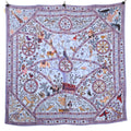 Hermes Peuple du Vent Wind People Cashmere Silk Shawl Scarf