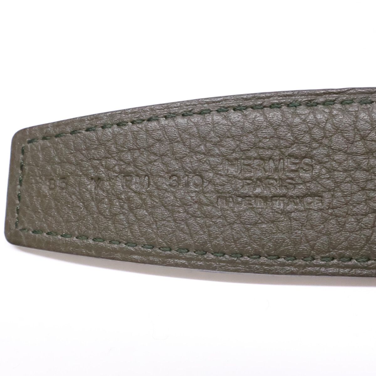 Hermes Tonight Buckle Leather Reversible 85 Belt — view 8