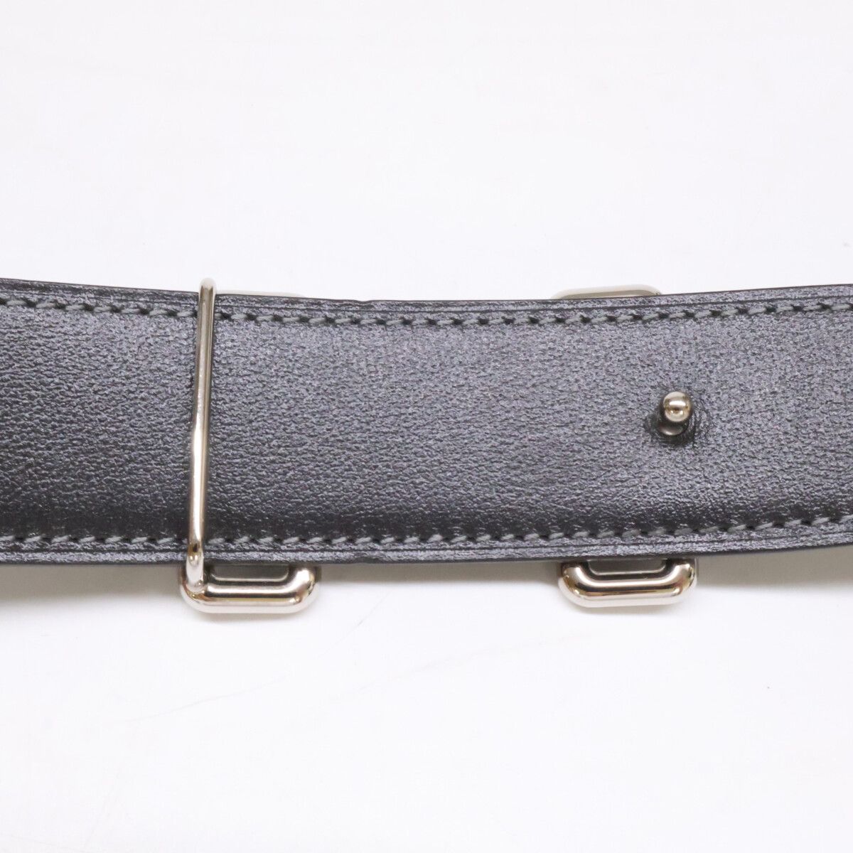 Hermes Tonight Buckle Leather Reversible 85 Belt — view 5