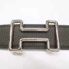 Hermes Tonight Buckle Leather Reversible 85 Belt — view 4