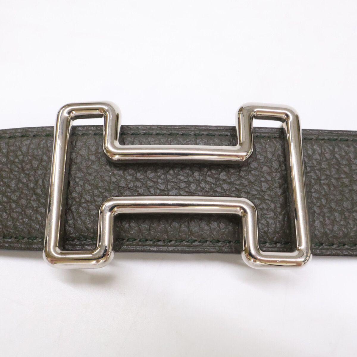 Hermes Tonight Buckle Leather Reversible 85 Belt — view 4