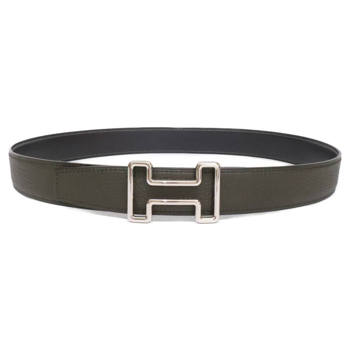 Hermes Tonight Buckle Leather Reversible 85 Belt — view 2