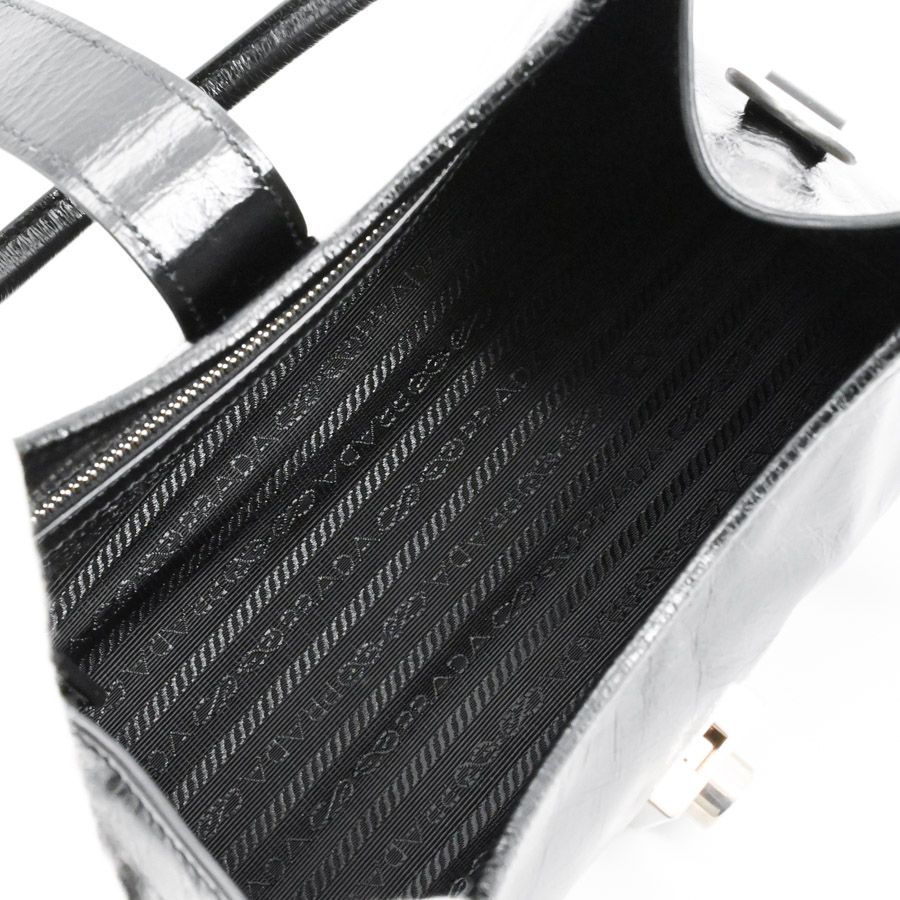 Prada Handbag Leather Black — view 4