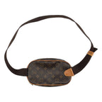 Louis Vuitton Pochette Gange Leather Monogram Belt Bag Brown — view 2