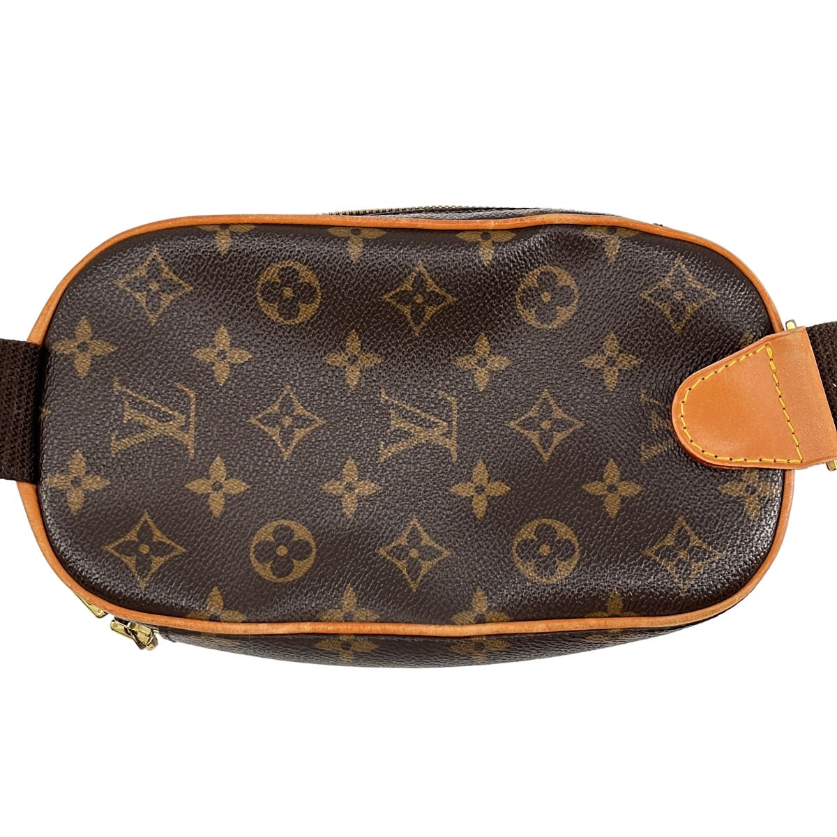 Louis Vuitton Pochette Gange Leather Monogram Belt Bag Brown — view 4