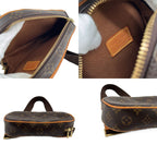 Louis Vuitton Pochette Gange Leather Monogram Belt Bag Brown — view 5