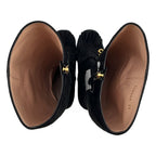Gucci GG Marmont Suede Long Boots 35 Black — view 3