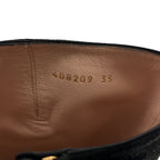 Gucci GG Marmont Suede Long Boots 35 Black — view 7