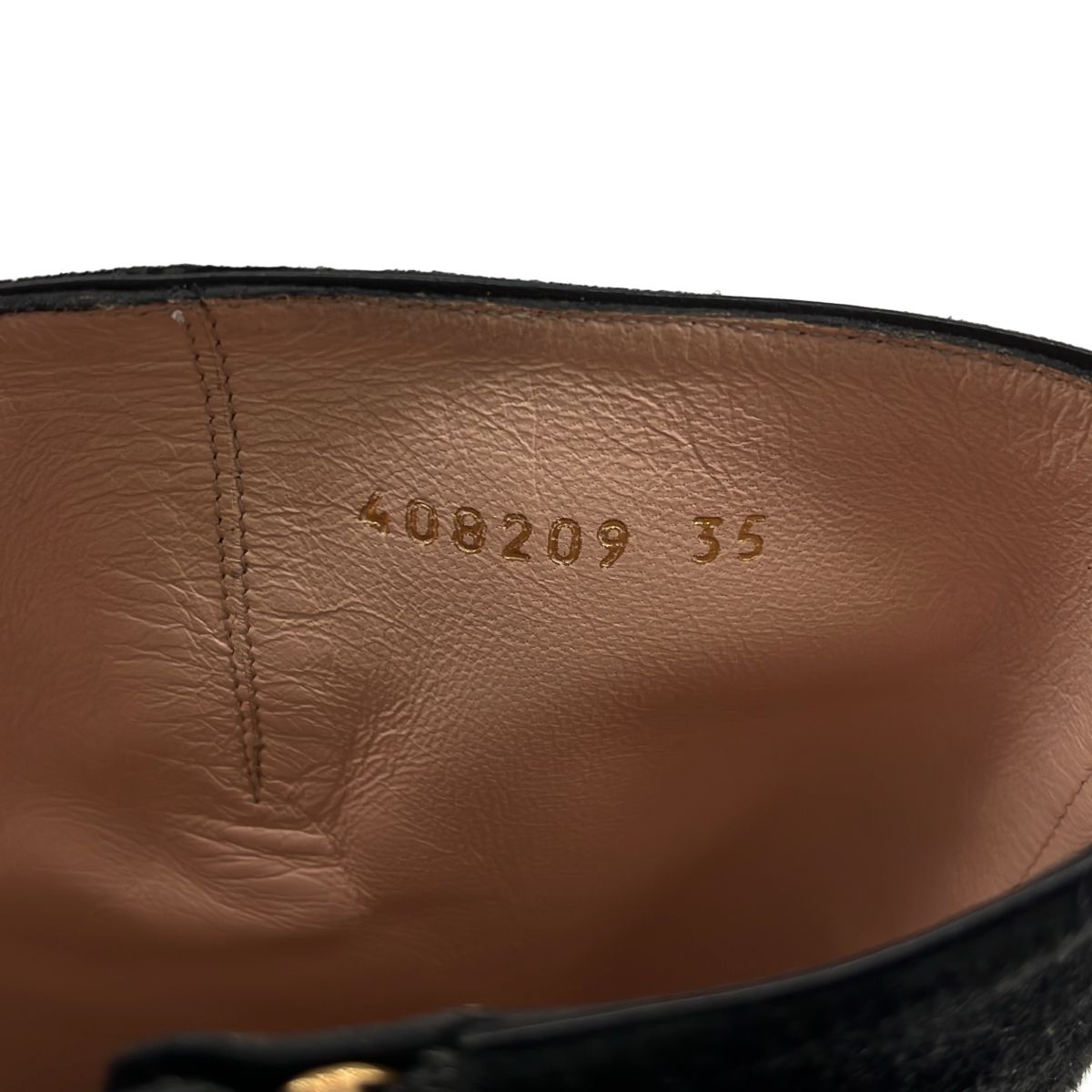 Gucci GG Marmont Suede Long Boots 35 Black — view 7