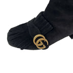 Gucci GG Marmont Suede Long Boots 35 Black — view 8