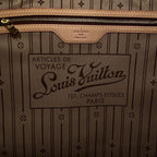 Louis Vuitton Neverfull MM Leather Monogram Tote Brown — view 5