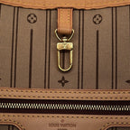 Louis Vuitton Neverfull MM Leather Monogram Tote Brown — view 4