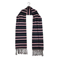 Louis Vuitton Silk Wool Border Fringe Scarf Multicolor