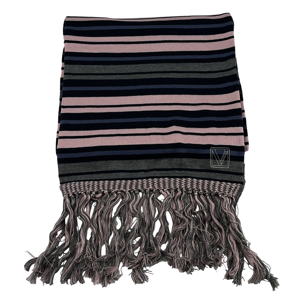 Louis Vuitton Silk Wool Border Fringe Scarf Multicolor — view 2