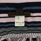 Louis Vuitton Silk Wool Border Fringe Scarf Multicolor — view 5