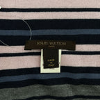Louis Vuitton Silk Wool Border Fringe Scarf Multicolor — view 4