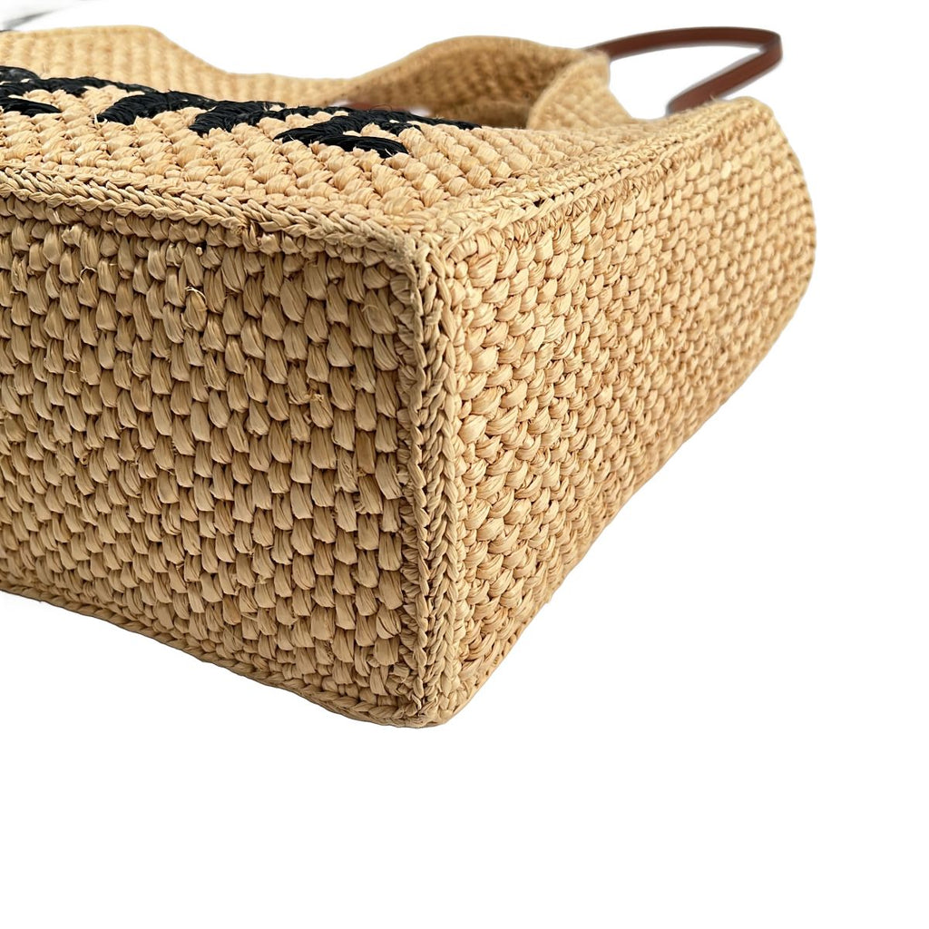 Loewe 2-Way Font Tote Raffia Basket Natural — view 8