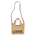 Loewe 2-Way Font Tote Raffia Basket Natural