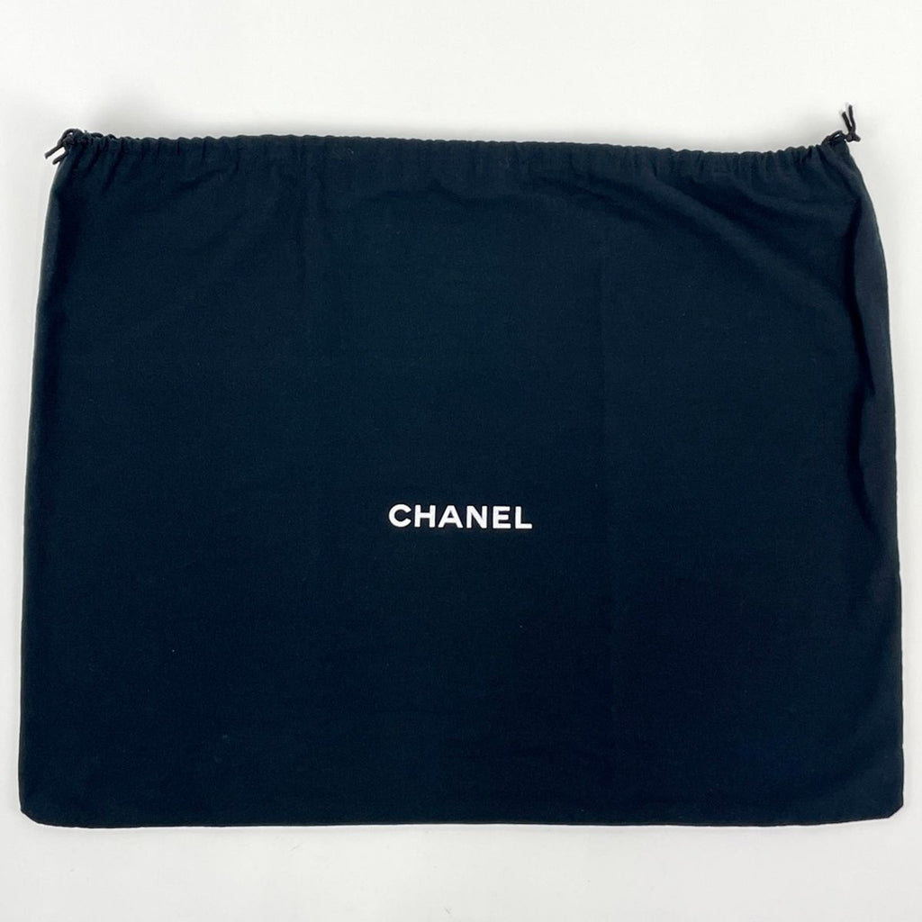 Chanel Deauville Shoulder Bag Studs Drawstring Caviar Leather Black — view 7