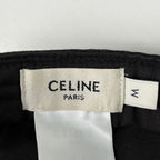 Celine Logo Cap Baseball Cap Hat Cap Polyester Cotton Black — view 5