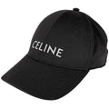 Celine Logo Cap Baseball Cap Hat Cap Polyester Cotton Black