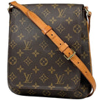 Louis Vuitton Musette Salsa Short Shoulder Bag Monogram Brown