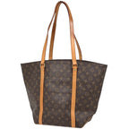 Louis Vuitton Sac Shopping Shoulder Bag Tote Monogram Brown