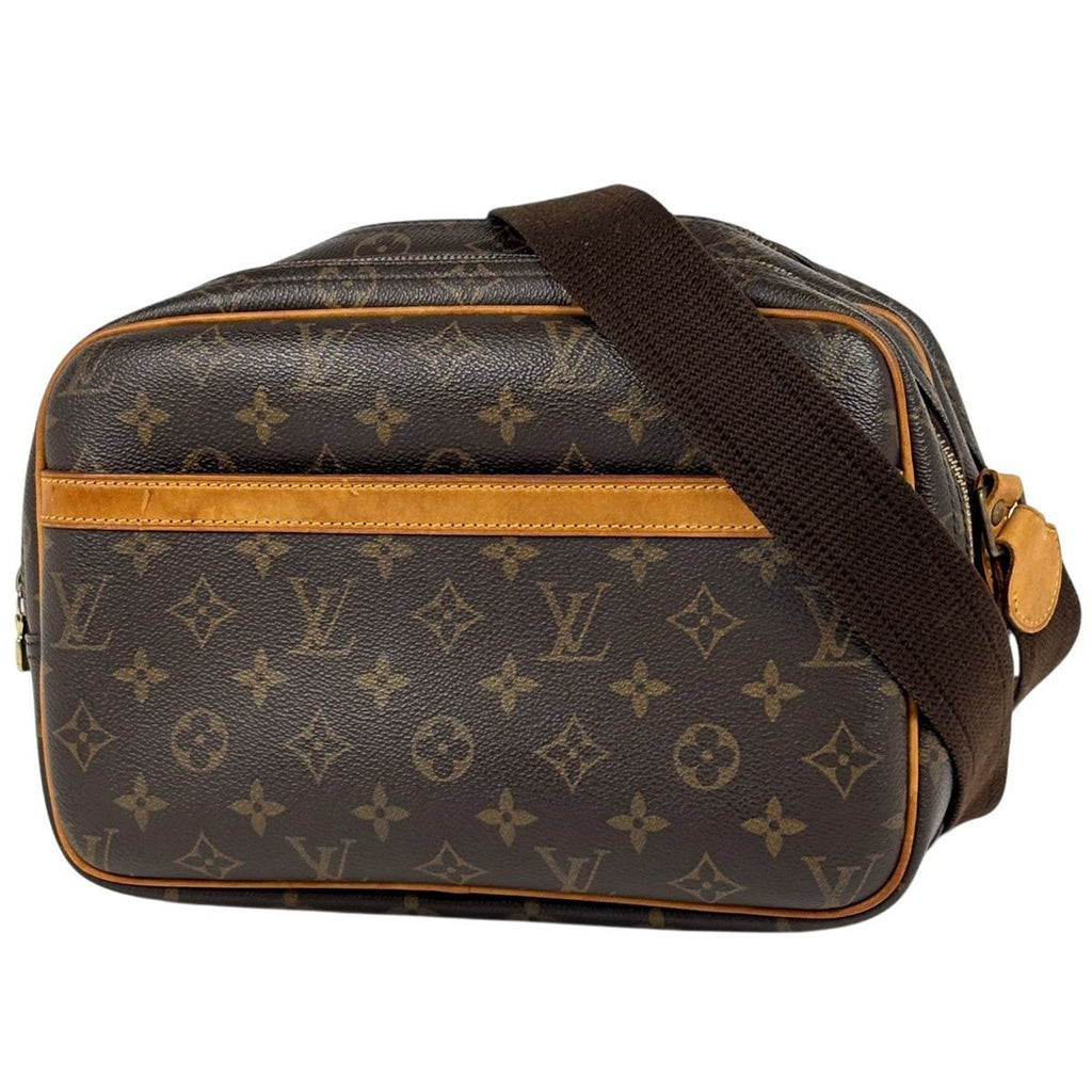 Louis Vuitton Reporter PM Shoulder Bag Monogram Brown