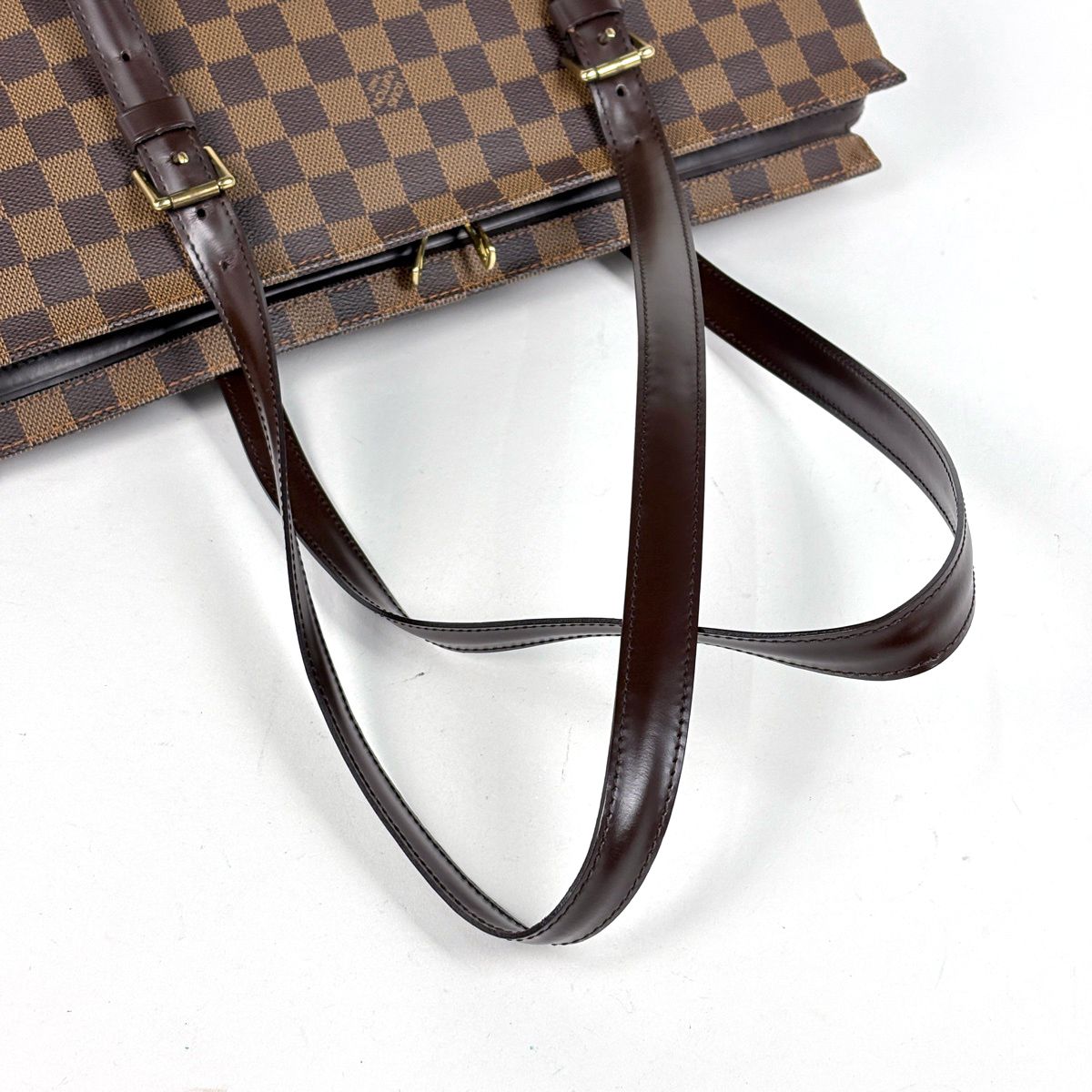 Louis Vuitton Chelsea Tote Shoulder Bag Damier Brown — view 6