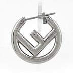 Fendi IS Earrings Hoop Silver Plated — view 2