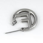 Fendi IS Earrings Hoop Silver Plated — view 3