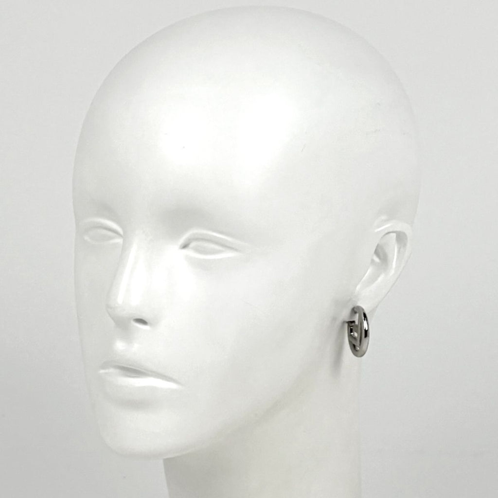 Fendi IS Earrings Hoop Silver Plated — view 4
