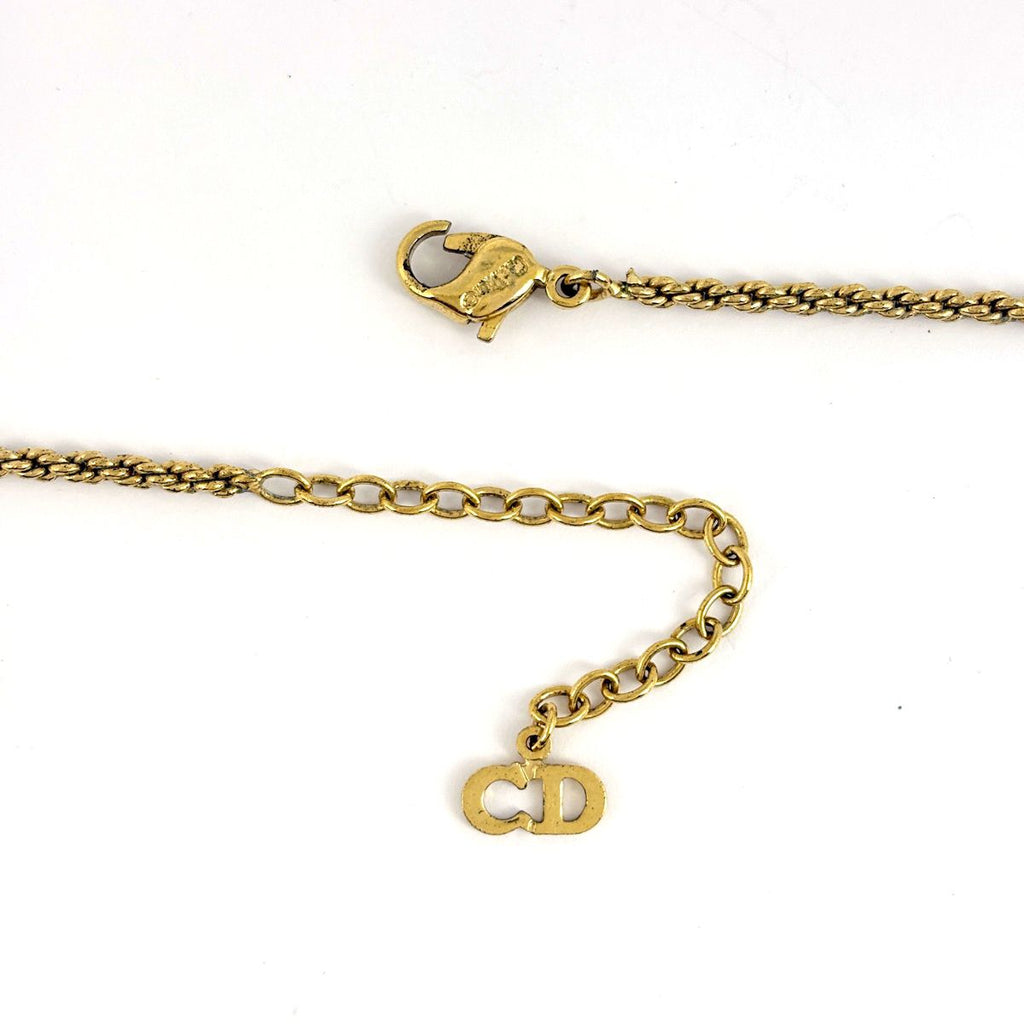 Dior Heart Motif Necklace Gold Plated — view 3