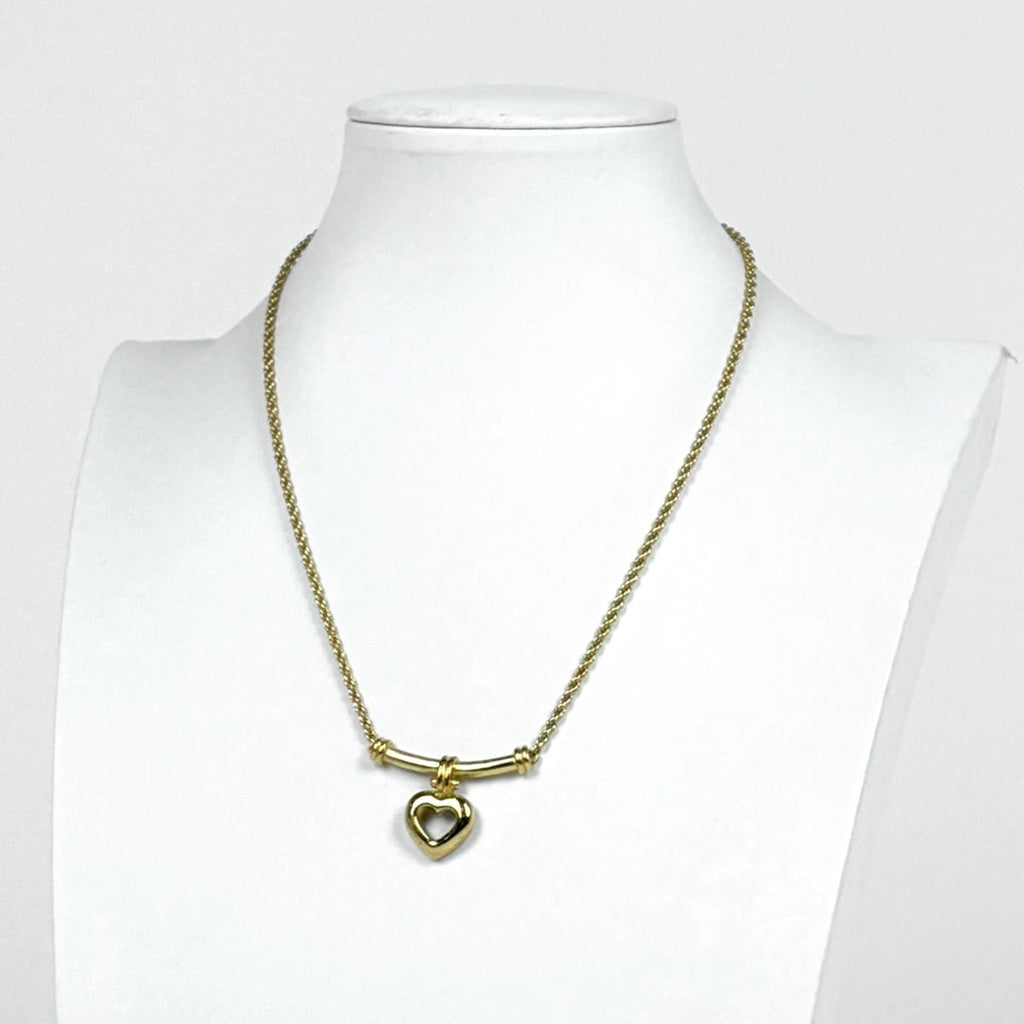 Dior Heart Motif Necklace Gold Plated — view 4