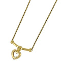 Dior Heart Motif Necklace Gold Plated