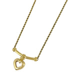 Dior Heart Motif Necklace Gold Plated