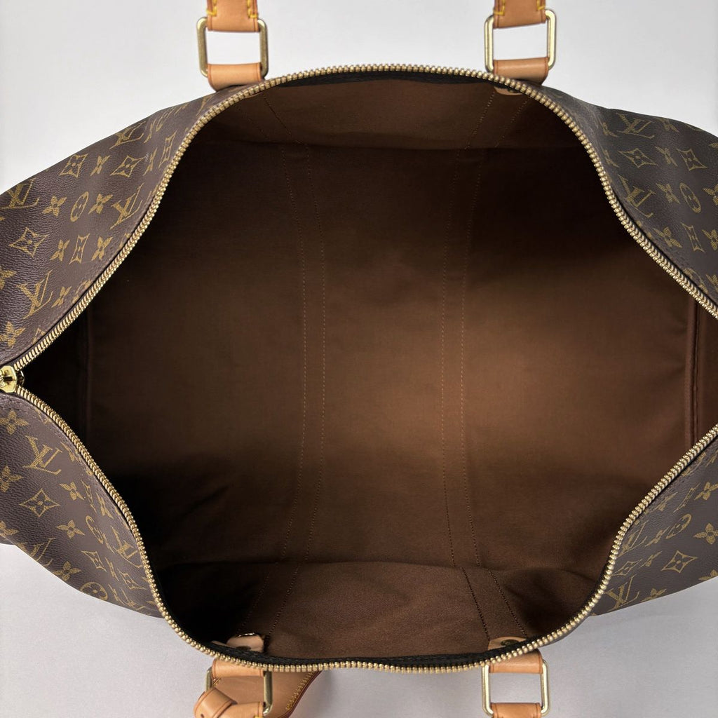 Louis Vuitton Keepall 55 Boston Bag Monogram Brown — view 8